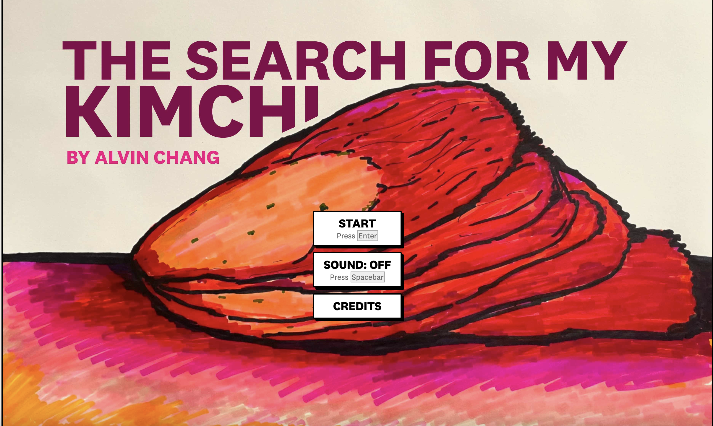 The Search for my Kimchi home page